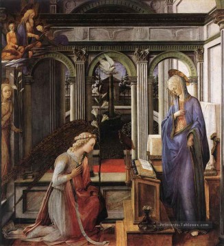 l’Annonciation Renaissance Filippo Lippi Peinture à l'huile